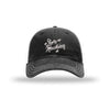 Love Machine Soft Mesh Trucker (inspired by Cheech & Chong) - BLACK