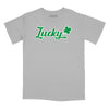 Lucky Shamrock Relaxed T-Shirt - SILVER