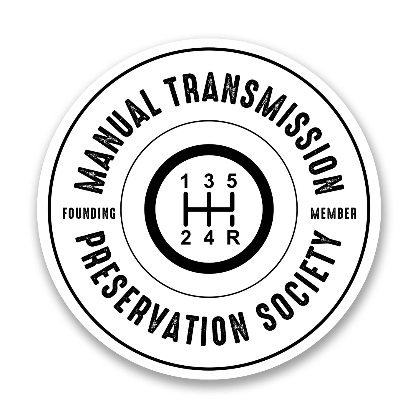 Manual Transmission Preservation Society Decal