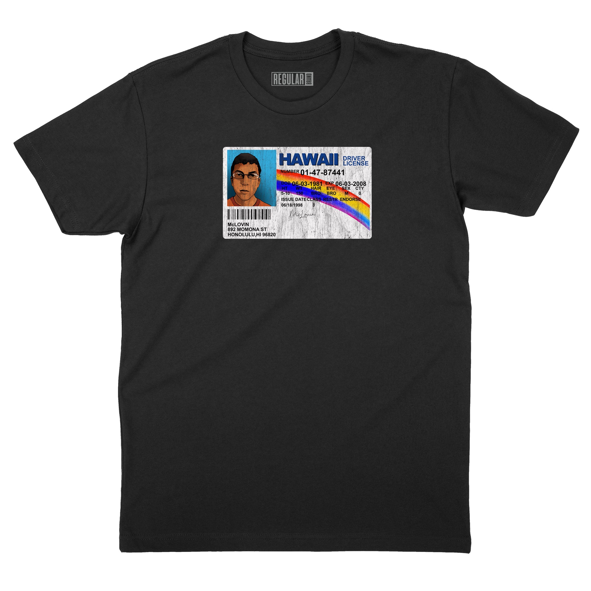 McLovin License T-Shirt | Regular Brand
