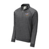 'Merica Label Fleece Quarter Zip Sweatshirt - DARK HEATHER
