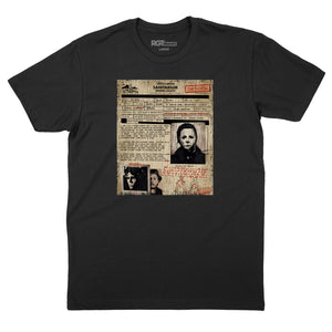 Smiths Grove Sanitarium Michael Myers Admission Form T-Shirt