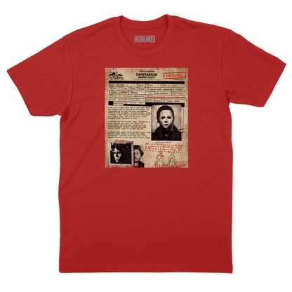 Smiths Grove Sanitarium Michael Myers Admission Form T-Shirt