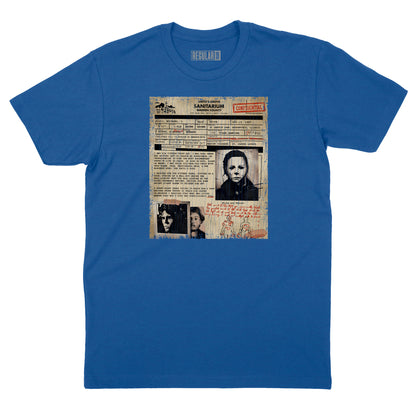 Smiths Grove Sanitarium Michael Myers Admission Form T-Shirt