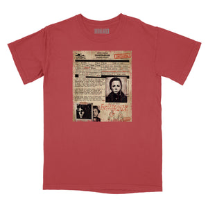 Smiths Grove Sanitarium Michael Myers Admission Form Relaxed Fit T-Shirt