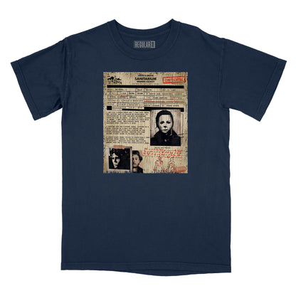 Smiths Grove Sanitarium Michael Myers Admission Form Relaxed Fit T-Shirt