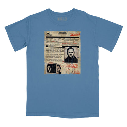 Smiths Grove Sanitarium Michael Myers Admission Form Relaxed Fit T-Shirt