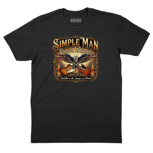 Simple Man Poison Whiskey T-Shirt (Inspired by Lynyrd Skynyrd)