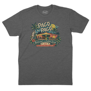 Pago Pago Tiki Bar T-Shirt — Charcoal Heather