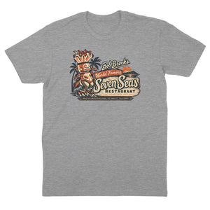 The Seven Seas Tiki Bar T-Shirt — Heather Grey