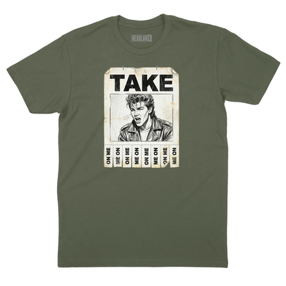 Take On Me Handbill T-Shirt (Inspired by A-Ha)