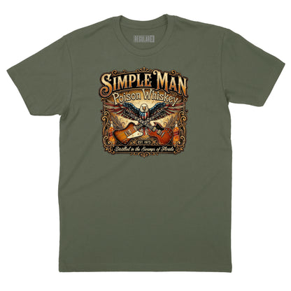 Simple Man Poison Whiskey T-Shirt (Inspired by Lynyrd Skynyrd)