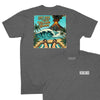 When the Volcano Blows T-Shirt (Inspired by Jimmy Buffett) - Charcoal Heather
