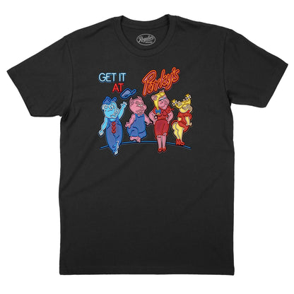 Get It At Porky's Neon Sign T-Shirt