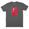 Starman Action Figure T-Shirt (Inspired by the David Bowie) - Charcoal Heather