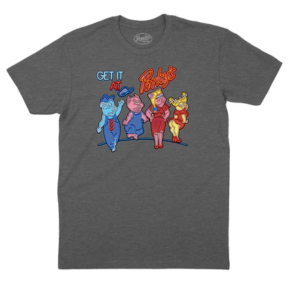 Get It At Porky's Neon Sign T-Shirt