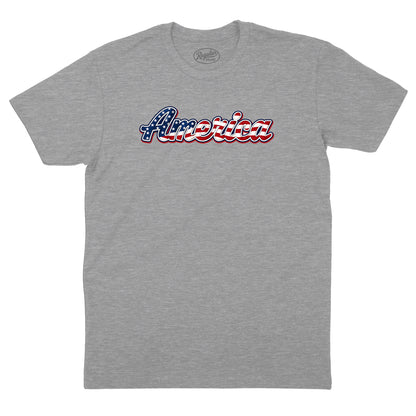 America Old Glory Script T-Shirt