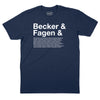Becker & Fagen Et Al T-Shirt (Inspired by Steely Dan) - Navy