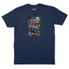 Lucius Clay Action Figure T-Shirt (Inspired by the Charlie Daniels Band) - Navy