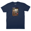 Roland the Headless Thompson Gunner Action Figure T-Shirt (Inspired by Warren Zevon) - Navy
