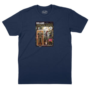Roland the Headless Thompson Gunner Action Figure T-Shirt (Inspired by Warren Zevon)