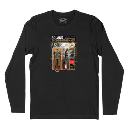 Roland the Headless Thompson Gunner Action Figure Long Sleeve T-Shirt (Inspired by Warren Zevon)