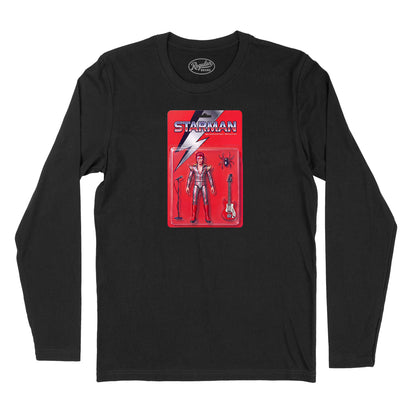Starman Action Figure Long Sleeve T-Shirt (Inspired by the David Bowie)