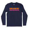 Drunkin' Grownups Long Sleeve T-Shirt - Navy