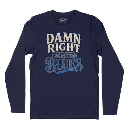 Damn Right I've Got the Blues Long Sleeve T-Shirt (Inspired by Buddy Guy)
