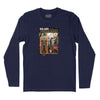 Roland the Headless Thompson Gunner Action Figure Long Sleeve T-Shirt (Inspired by Warren Zevon) - Navy