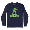Roland the Headless Thompson Gunner Long Sleeve T-Shirt (Inspired by Warren Zevon) - Navy