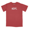 The Nope Relaxed Fit T-Shirt - Brick