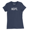The Nope Womens T-Shirt - Navy