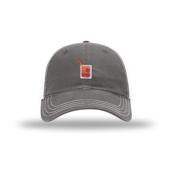 Old Fashioned Cocktail Icon - Soft Mesh Trucker