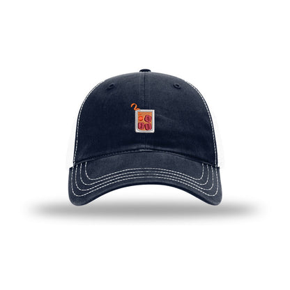 Old Fashioned Cocktail Icon - Soft Mesh Trucker