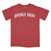 Openly Grey Vintage Arch Relaxed Fit T-Shirt - Brick