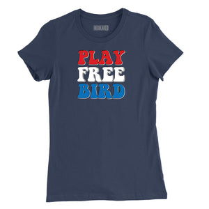 Play Free Bird Colors Womens T-Shirt
