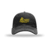 Polymer Records (inspired by Spinal Tap) - Soft Mesh Trucker - BLACK
