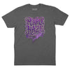 Purple Haze T-Shirt (Inspired by Jimi Hendrix) - Charcoal Heather