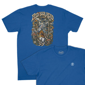 Feed Your Head T-Shirt (Inspired by Jefferson Airplane) — Royal