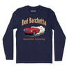 Red Barchetta Long Sleeve T-Shirt (Inspired by RUSH) - Navy