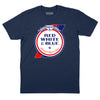 Red White & Blue Beer T-Shirt - Navy