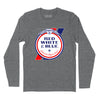 Red White & Blue Beer Long Sleeve T-Shirt - Charcoal Heather