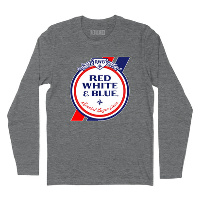 Red White & Blue Beer Long Sleeve T-Shirt