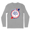 Red White & Blue Beer Long Sleeve T-Shirt - Heather Grey
