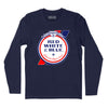 Red White & Blue Beer Long Sleeve T-Shirt - Navy