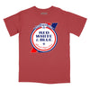 Red White & Blue Beer Relaxed T-Shirt - BRICK