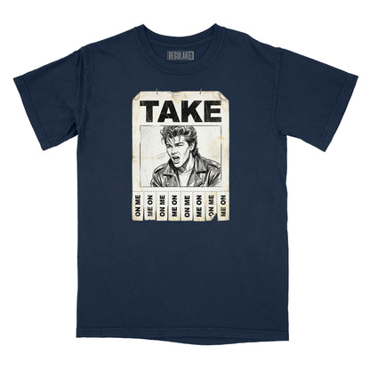 Take On Me Handbill Relaxed T-Shirt (Inspired by A-Ha)