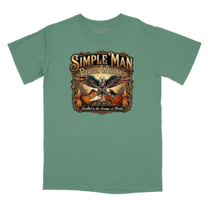 Simple Man Poison Whiskey Relaxed T-Shirt (Inspired by Lynyrd Skynyrd)