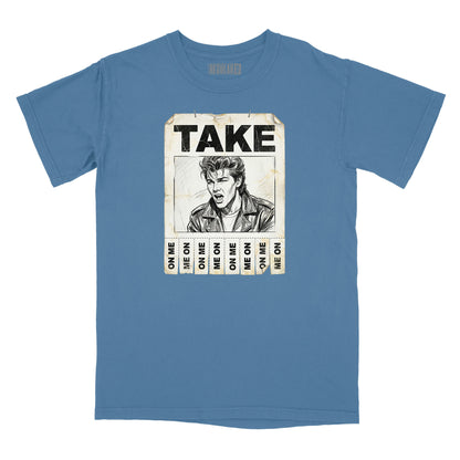 Take On Me Handbill Relaxed T-Shirt (Inspired by A-Ha)